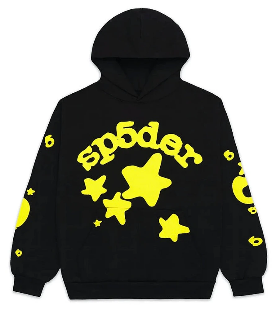 Sp5der Beluga Hoodie Onyx/Yellow