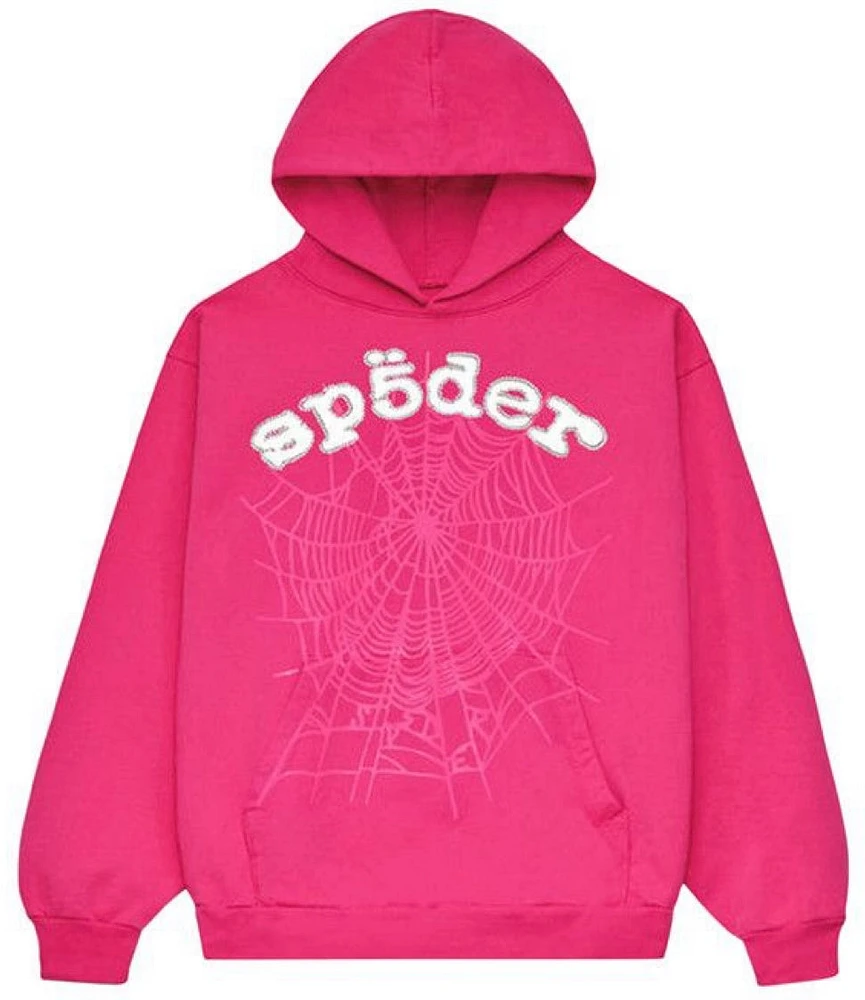 Sp5der Legacy Hoodie Pink/White
