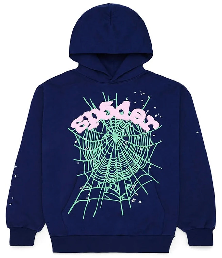 Sp5der Web Hoodie Navy