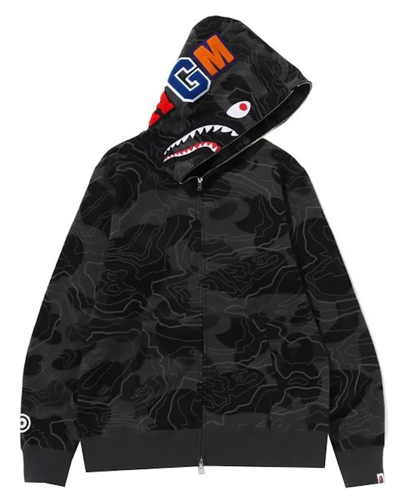 Bape Black Graphite Zip Up
