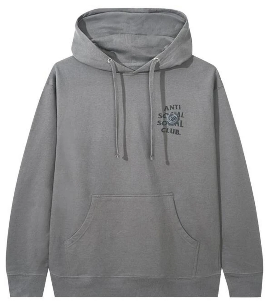 Anti-Social Bat Emoji Hoodie Grey