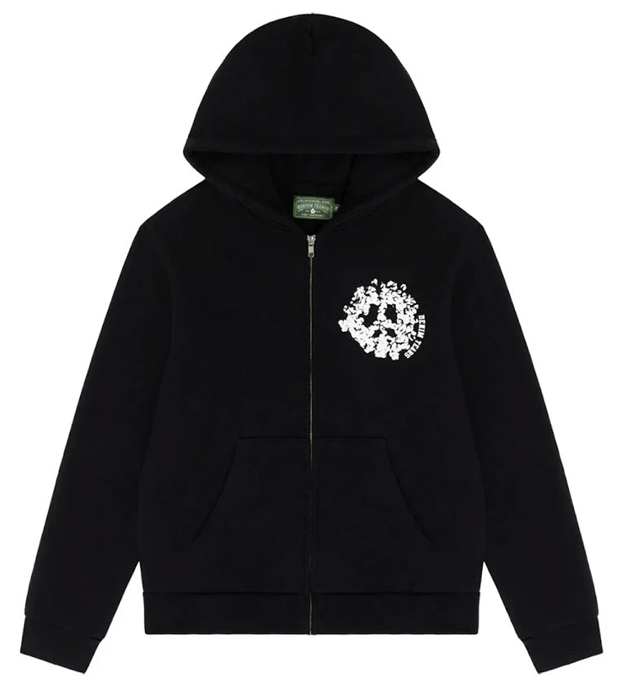 Denim Tears University Zip-Up Black/White