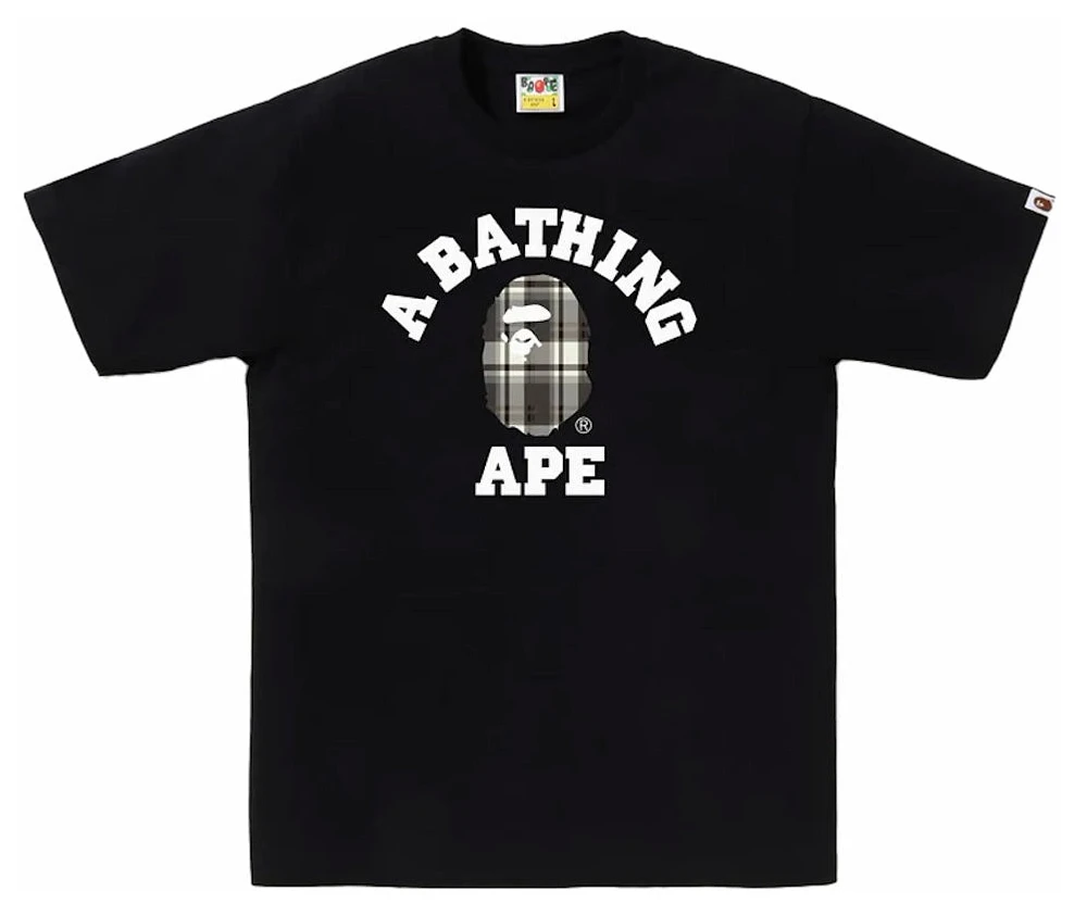Bape ABC Grey Plaid Tee