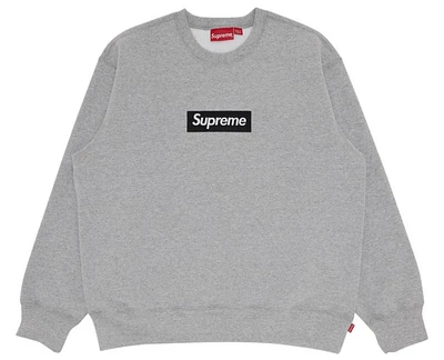 Supreme Box Logo Crewneck 'Heather Grey'