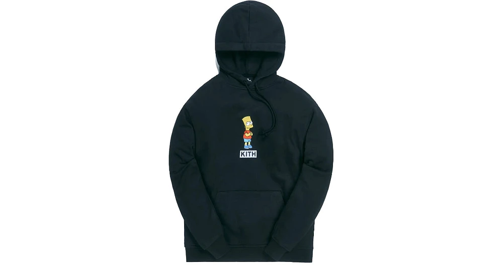 Kith X The Simpsons Bart Logo Hoodie Black