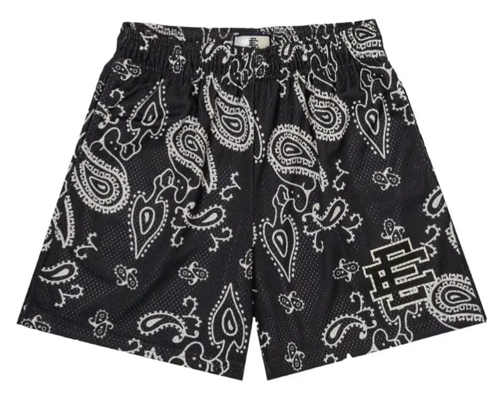 Eric Emanuel Shorts Black Bandana