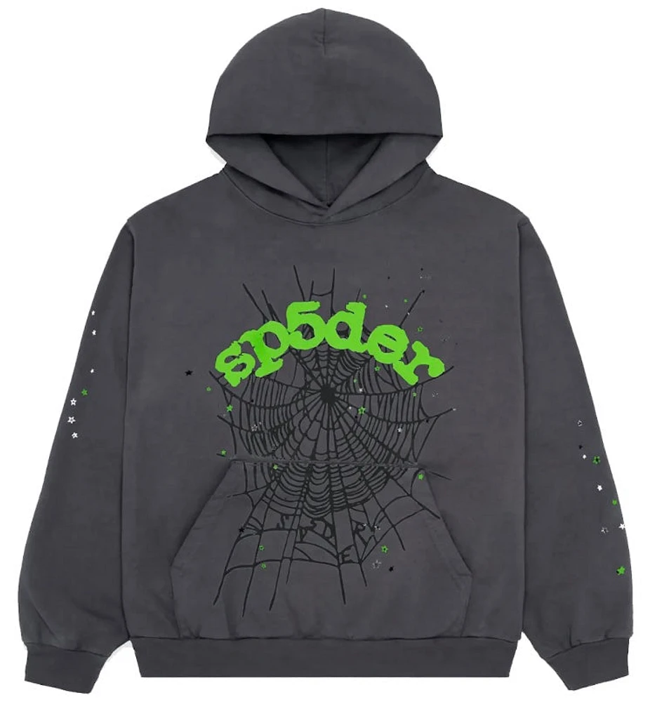 Sp5der Web Hoodie Slate Grey