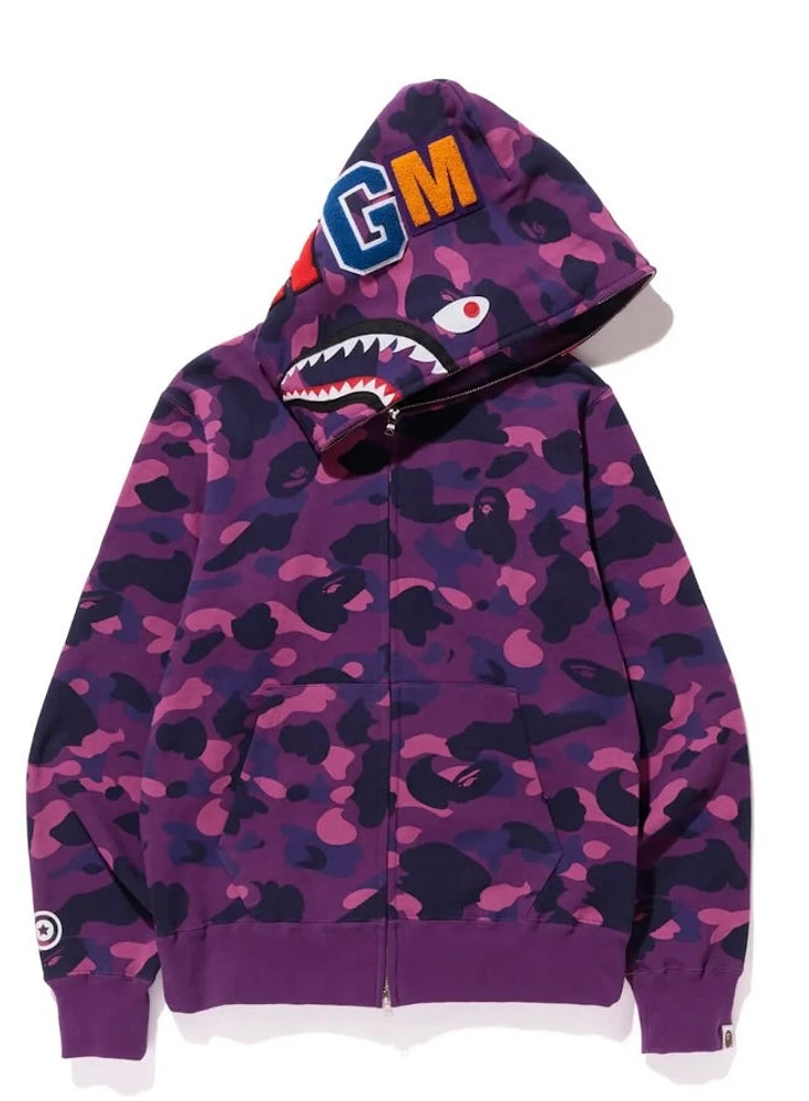 Bape Purple Camo Zip Up