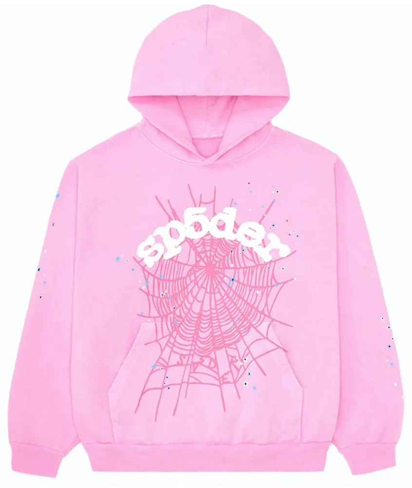 Sp5der Web Hoodie Pink