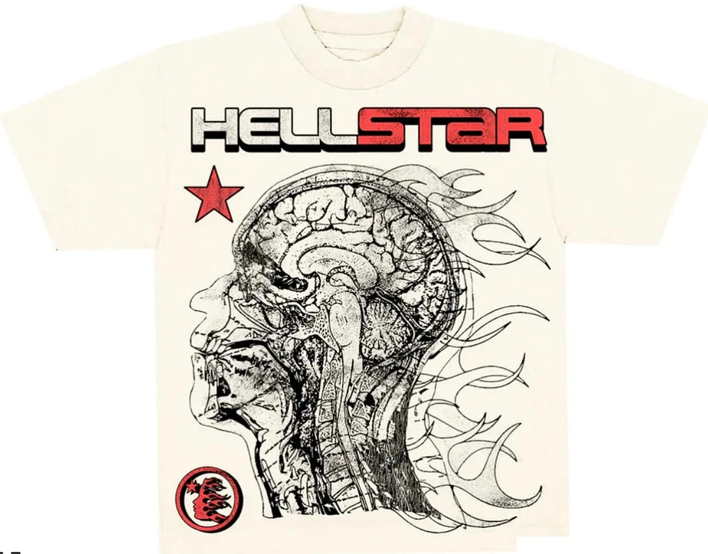 Hellstar Cranium tee Cream