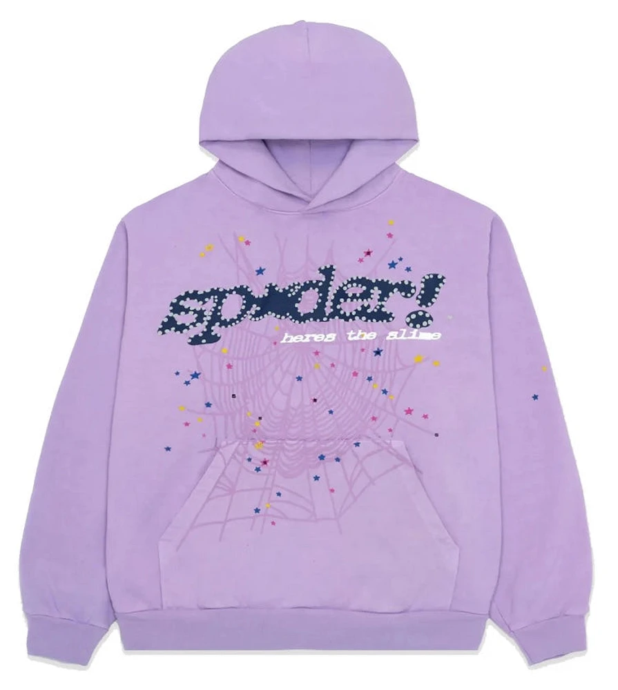 Sp5der Acai Hoodie Purple