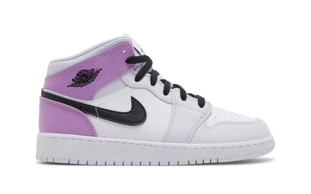 Jordan 1 mid barely grape GS