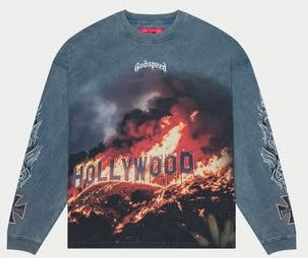Godspeed Hollywood Inferno LS T-shirt ( Wash