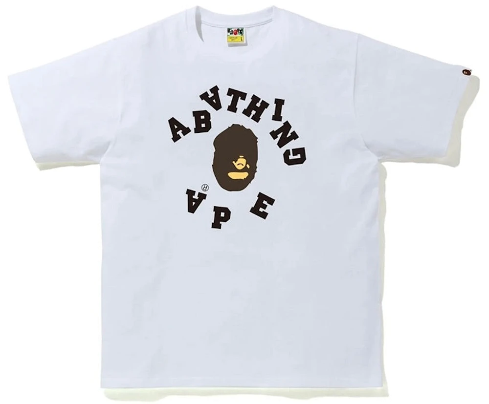 Bape ABC Ape Broken Head Tee White