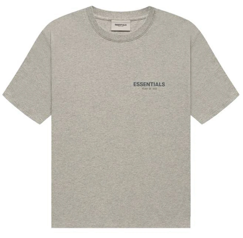 Essentials Tee Dark Heather Oatmeal FW21