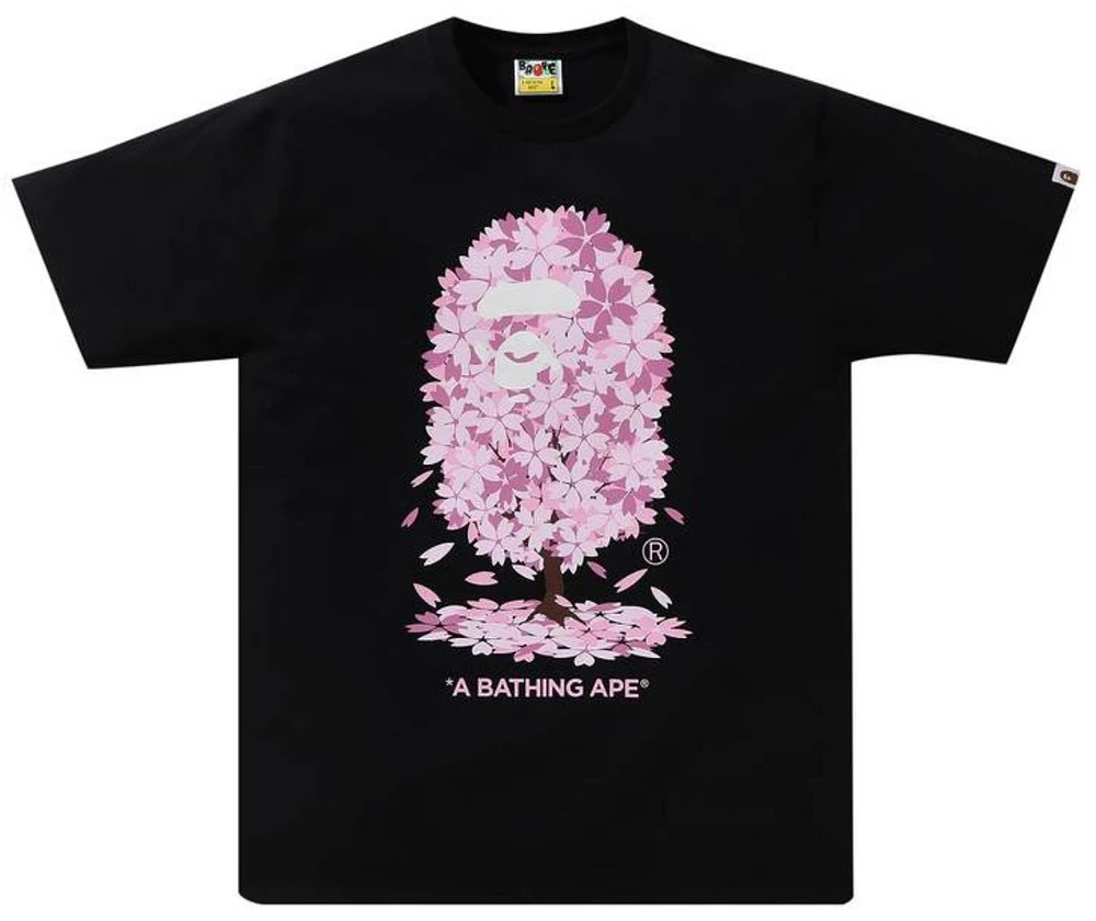 Bape Sakura Tree Tee Black