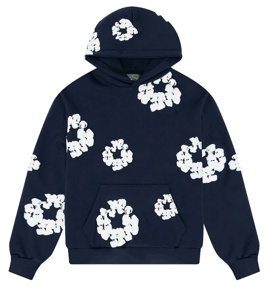 Denim Tears Cotton Wreath Hoodie Navy