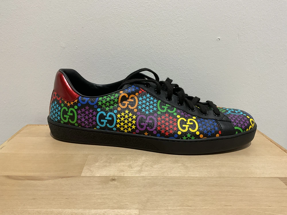 Pre-Owned Gucci Ace GG Supreme Low 'Psychedelic - Black'