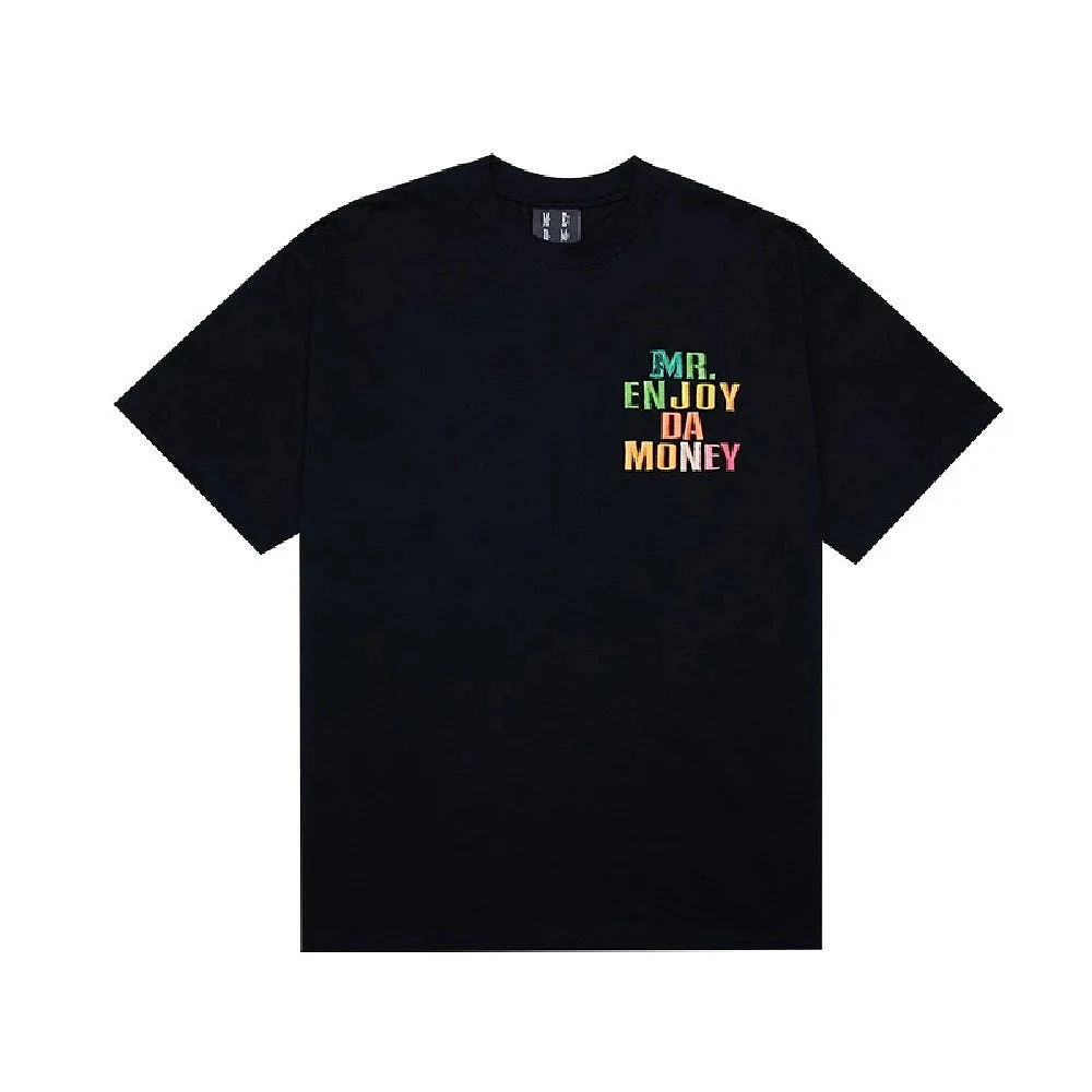 MR. Enjoy Da Money Rainbow Black Tee