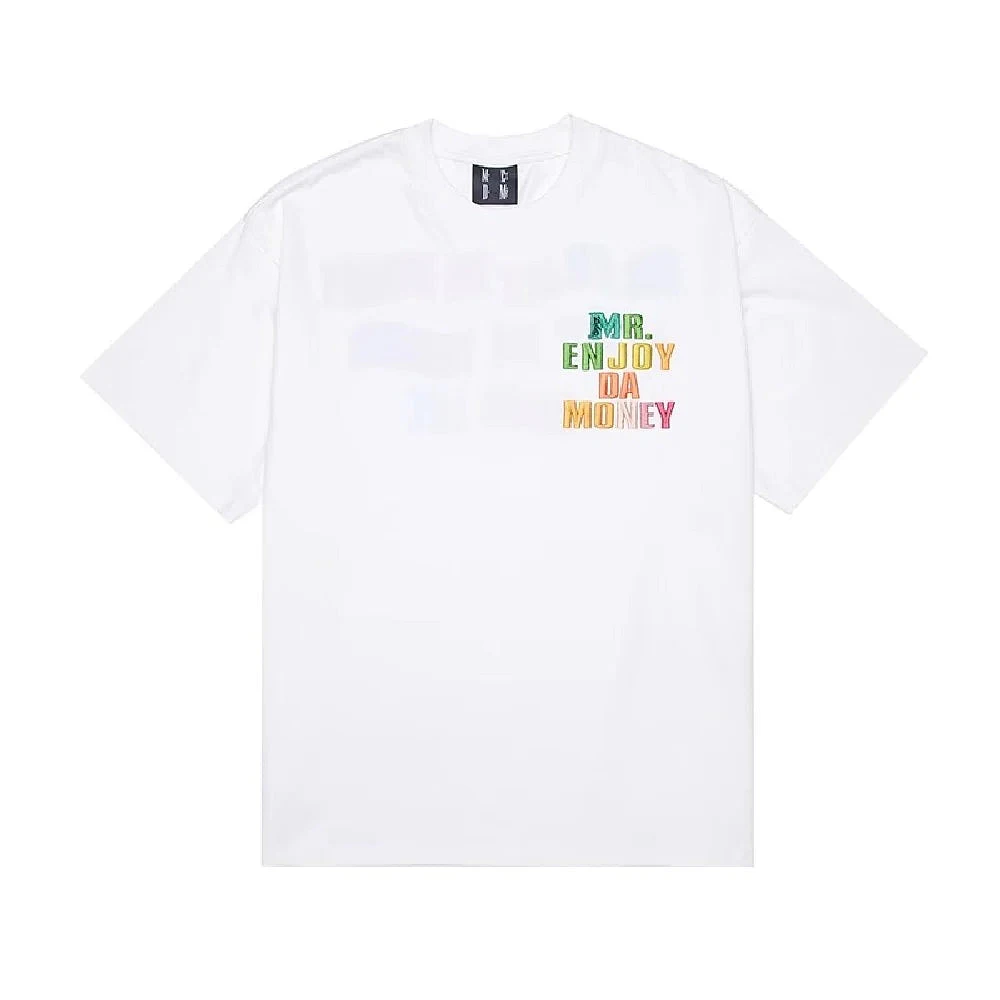 MR. Enjoy Da Money Rainbow White Tee