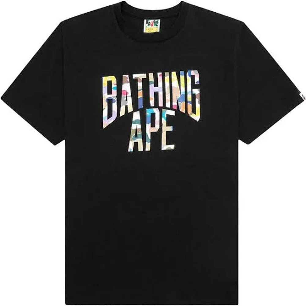 BAPE Multi Camo NYC Logo Tee 'Black'