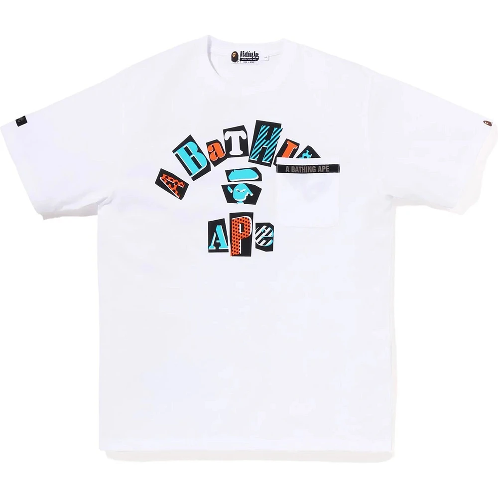 Bape College Pocket tee White