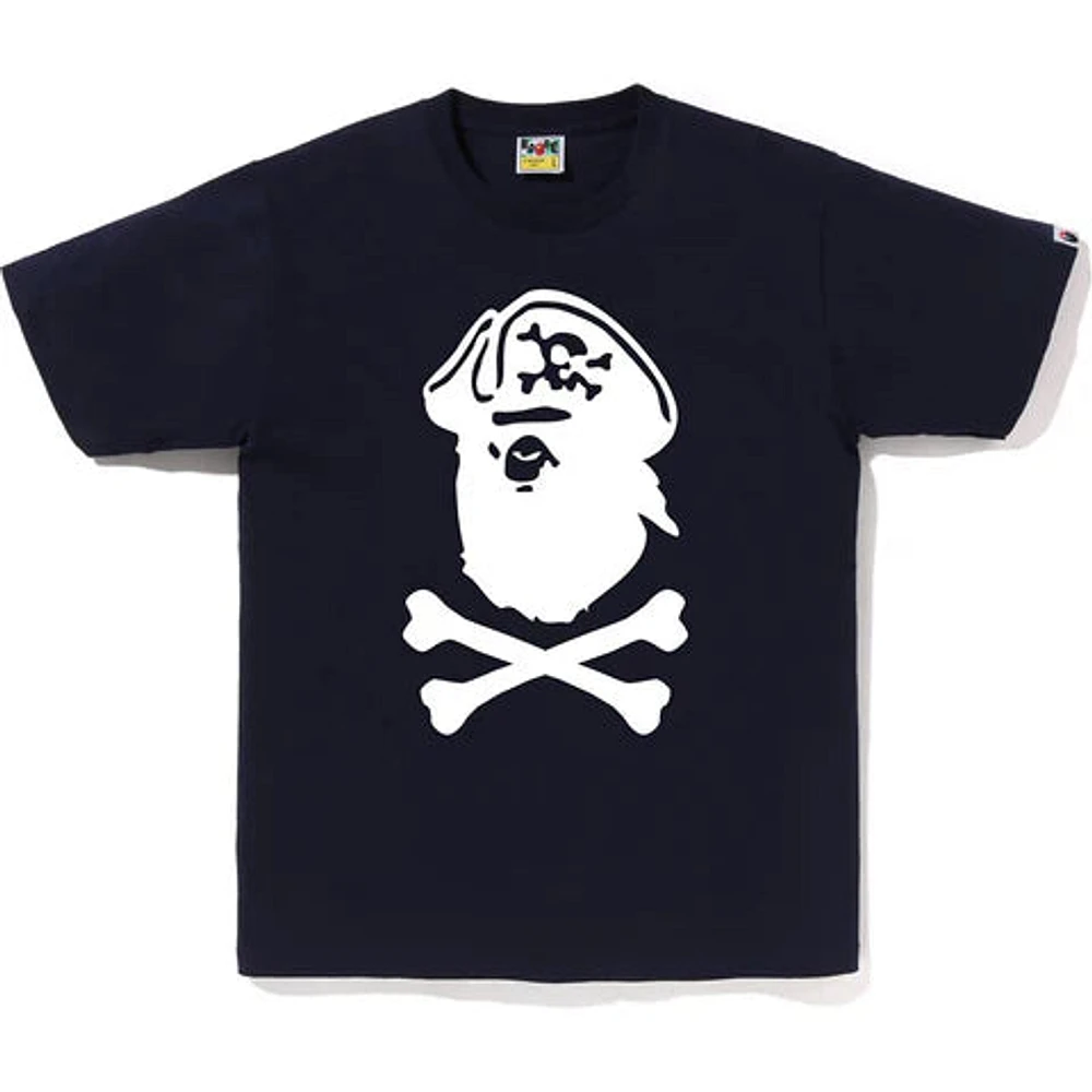 Bape Captain Ape Crossbone Tee Navy
