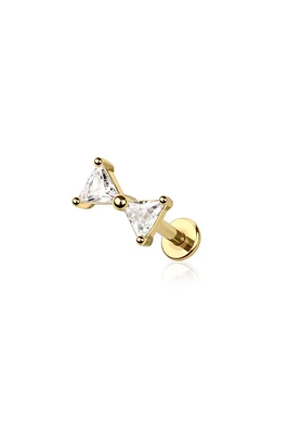 PREMIUM Crystal Bow-Tie Flat Back 16g