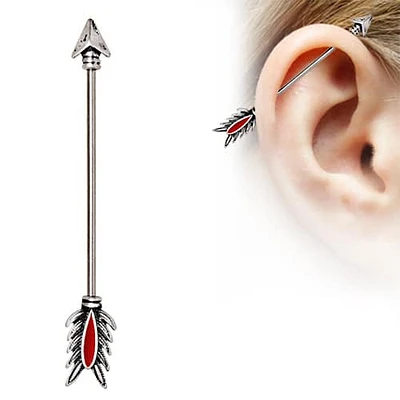 PREMIUM Red Arrow Industrial Barbell 14g
