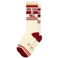 See You In Hell Crew Socks