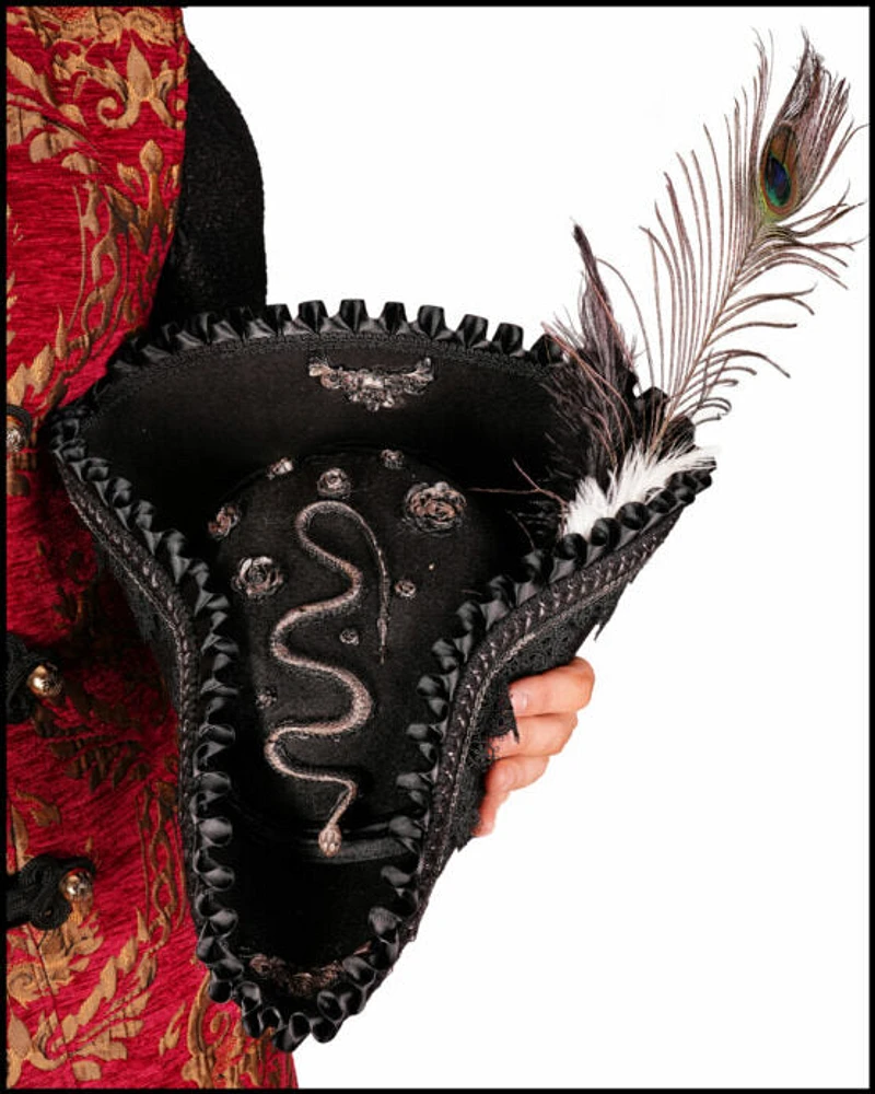 Pirate Hat With Snake Decor