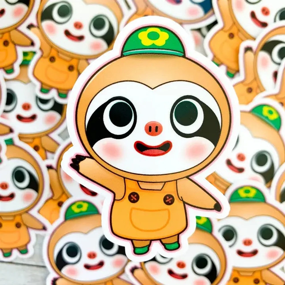 Leif Animal Crossing Vinyl Sticker