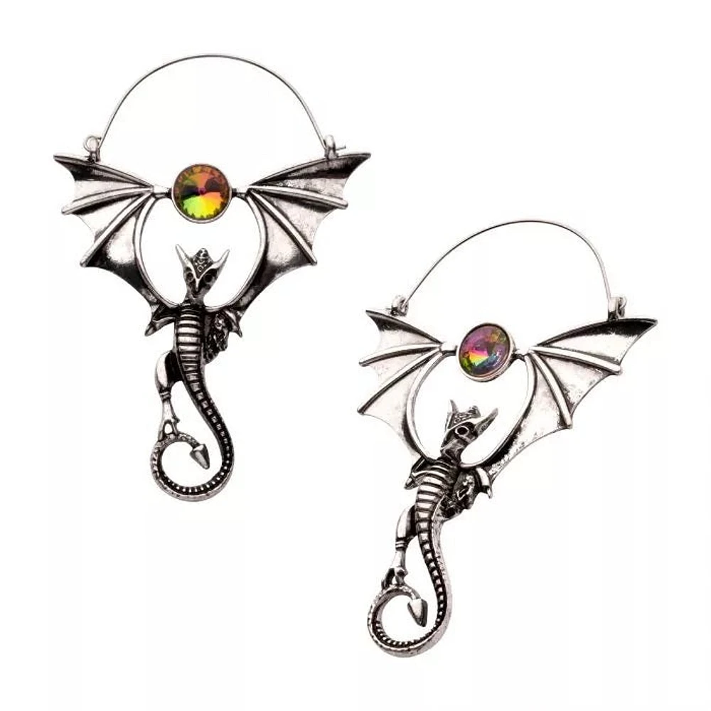 Dragon With Bezel Gem Hangers