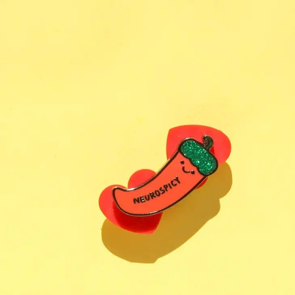 Neurospicy Mental Heath Neurodivergent Pin
