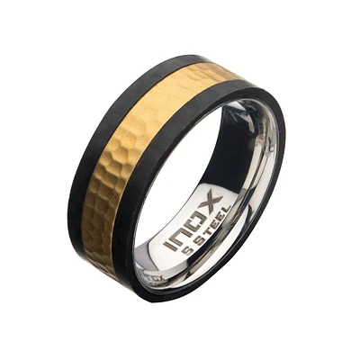 Carbon Edge Gold IP Hammered Size