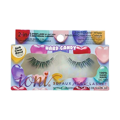 2 In 1 Cluster Wispy Medium Crisscross Cateye Lashes