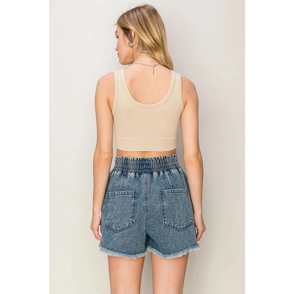 Ribbed Seamless Crop Top