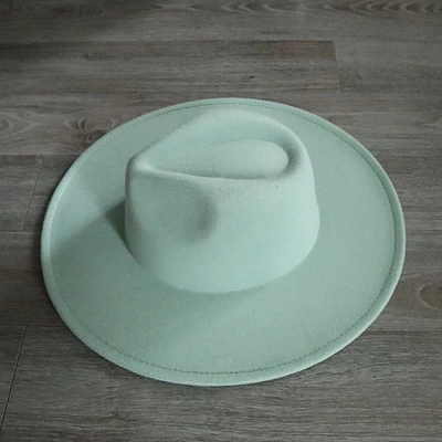 Rancher Wide Brim Fedora Hat Mint