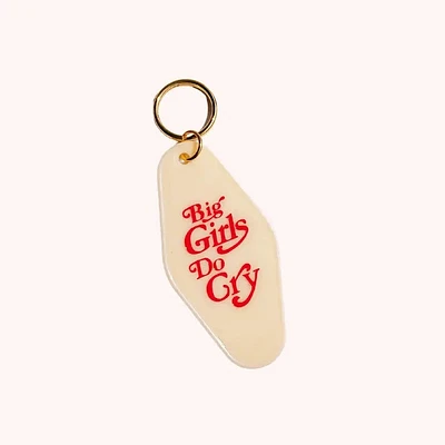 Llavero con etiqueta de motel Big Girls Do Cry