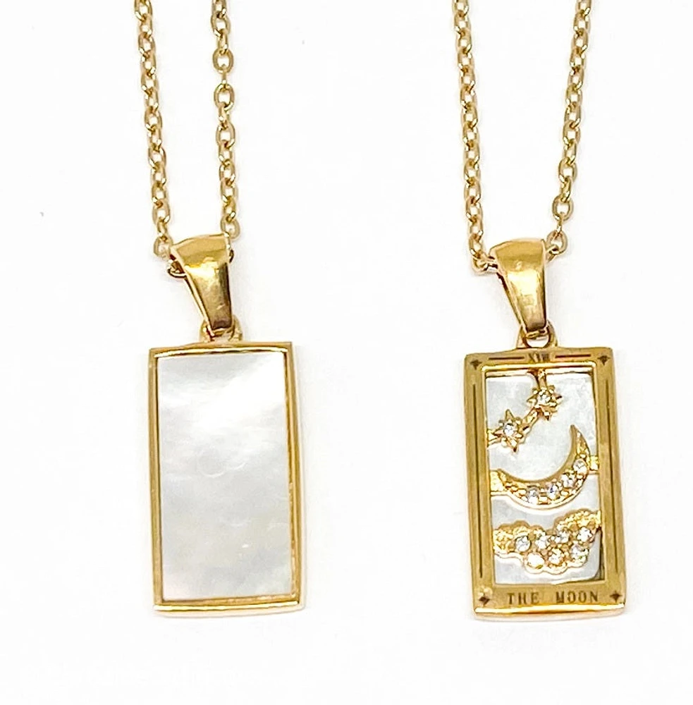 Tarot Card Necklace - The Moon