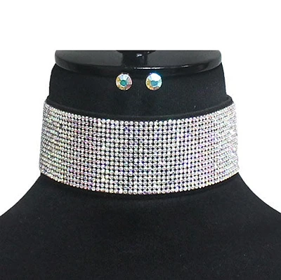 Conjunto De Gargantilla Con Piedras
