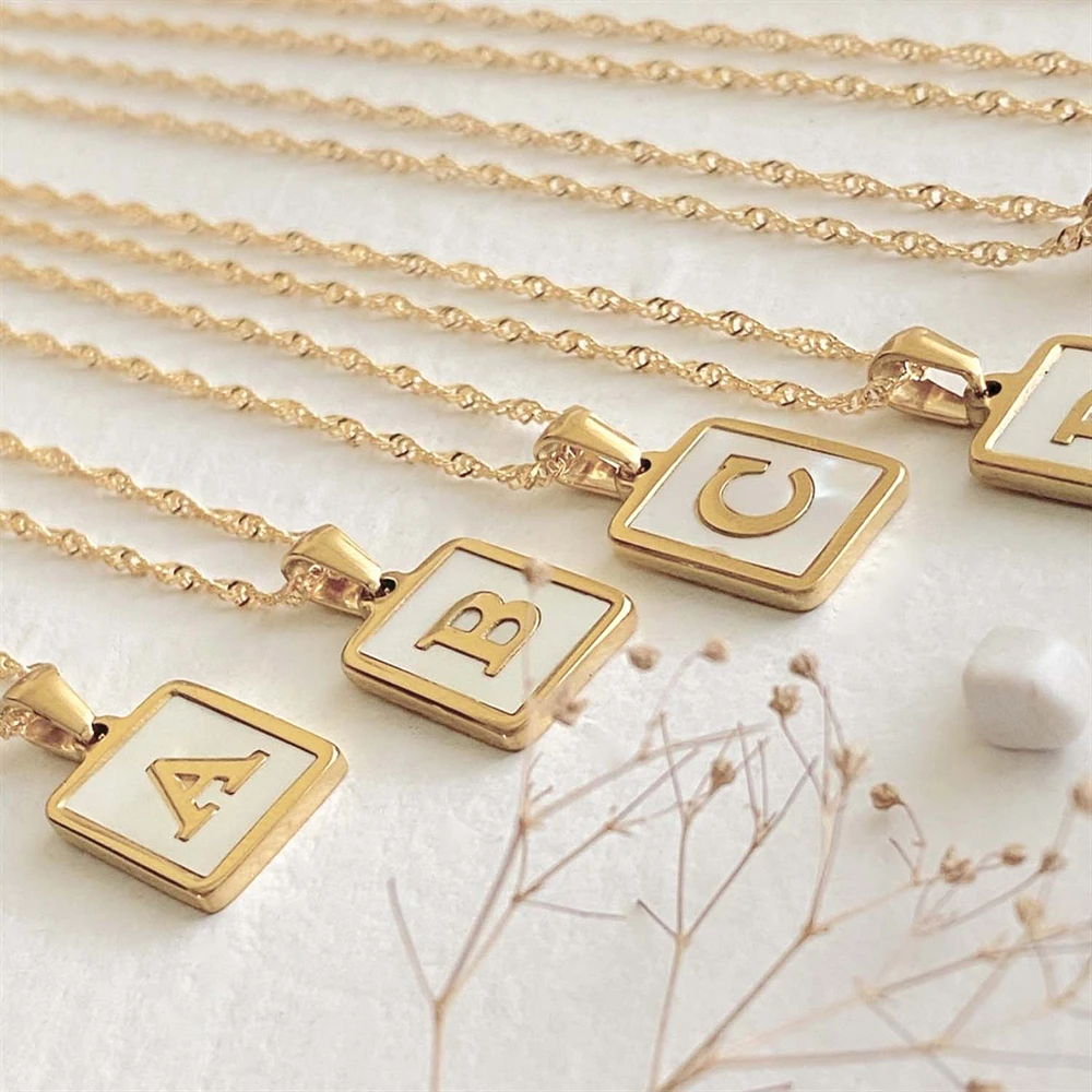Carrie Initial Charm Necklace F