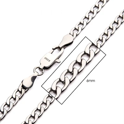 Cadena de eslabones clásica de acero de 6 mm x 24 pulgadas