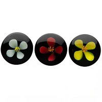 Flower Double Flare Glass Plug 0g - 7/8"