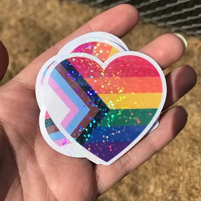 Holographic Pride Flag Sticker