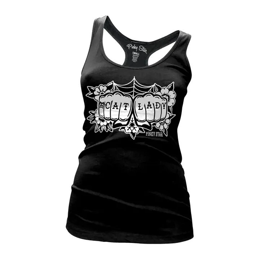 Heart Web Graphic Print Spider Racerback Tank Top