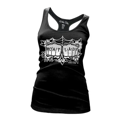 Heart Web Graphic Print Spider Racerback Tank Top