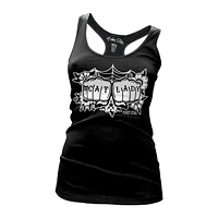 Heart Web Graphic Print Spider Racerback Tank Top