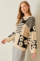 Jacquard Pullover Sweater