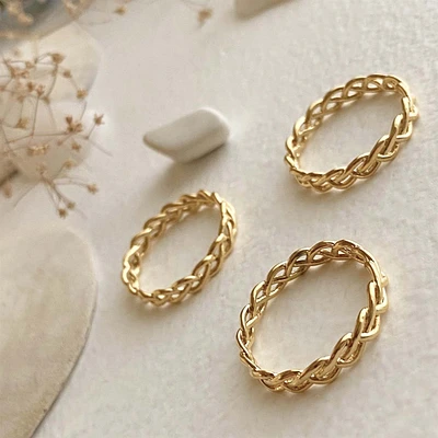 Sheila Braided Ring - Gold
